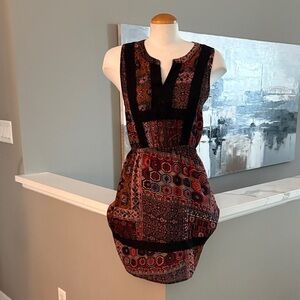 Miss Me Multicolor Patchwork Mini Dress